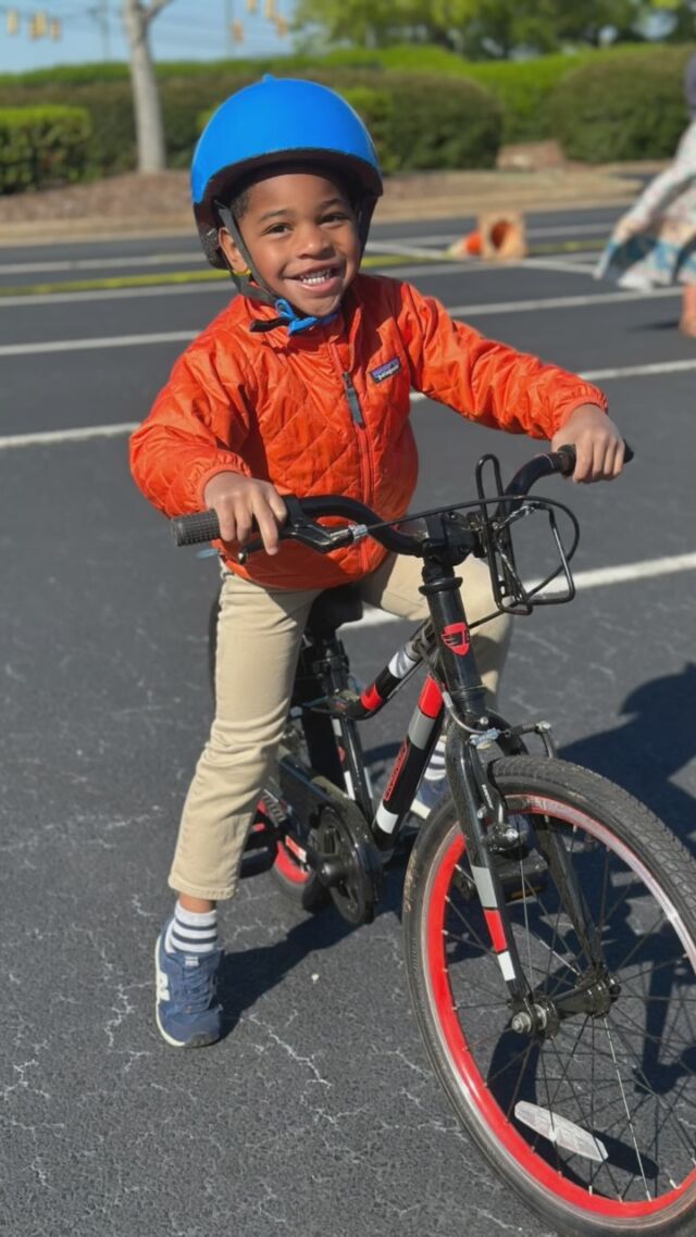 Preschool Ride-A-Thon for the win for this bike loving kid! It was chilly but so much fun. 🚲